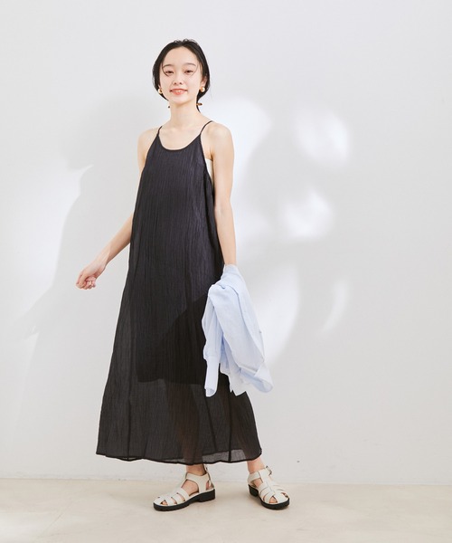 楊柳キャミロングワンピース