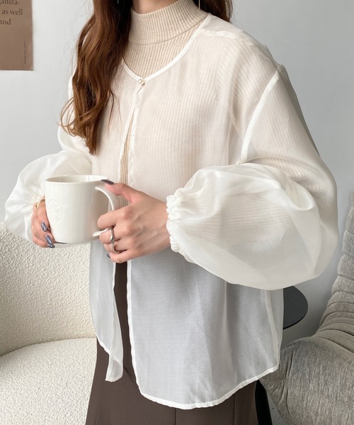 【美品】UNITED ARROWS オーガンジー ボリュームスリーブ ブラウス 楽天市場】【SALE／50%OFF】オーガンジー ボリュームスリーブ