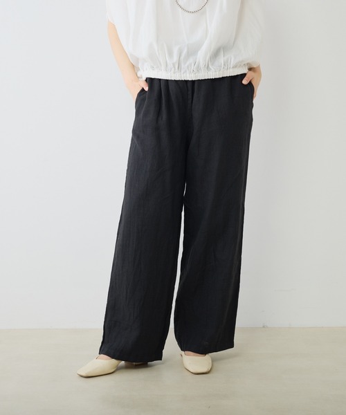 PUAL CE CIN（ピュアルセシン）の「麻キャンバスリラックスパンツ（その他パンツ・レディース・ミント/オレンジ/ブラック/ベージュ・FREE）」の18枚目の写真