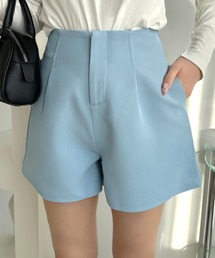 Ada.（エイダ）の「【360度 大人カワイイ】 通年で活躍するトレンドアイテム♪ タック ハイウエスト ポケット付き ベーシック ショートパンツ（その他パンツ）」