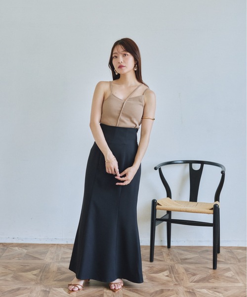 VANNIE U（ヴァニーユー）の「ハイウエストマーメイドスカート/S,Mサイズ展開あり（スカート・レディース・ブラック/ベージュ/アイボリー・SMALL/MEDIUM）」の11枚目の写真