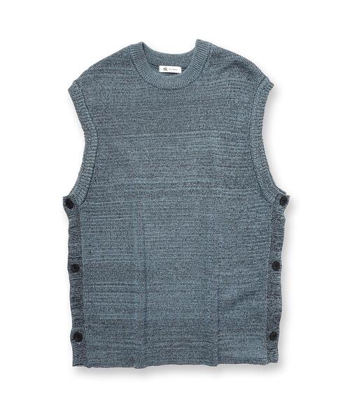 tk.TAKEO KIKUCHI（ティーケータケオキクチ）の「◆アソートデザインニットベスト（ベスト・メンズ・ブラック/ホワイト/ブラック系6/ブルー系6・88/66）」の5枚目の写真