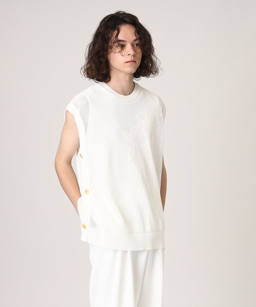 tk.TAKEO KIKUCHI（ティーケータケオキクチ）の「◆アソートデザインニットベスト（ベスト・メンズ・ブラック/ホワイト/ブラック系6/ブルー系6・88/66）」の6枚目の写真