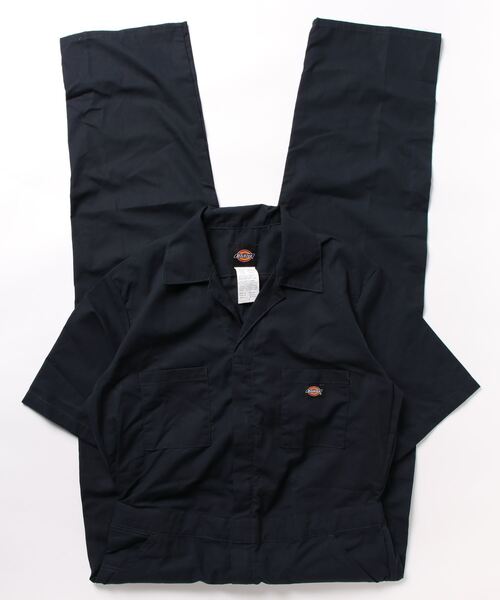 Dickies(ディッキーズ)の「【DICKES】(UN)SS POPLIN COVERALL(つなぎ/オールインワン・メンズ・ブラック/グレー/カーキ/ネイビー・LARGE/MEDIUM)」の4枚目の写真