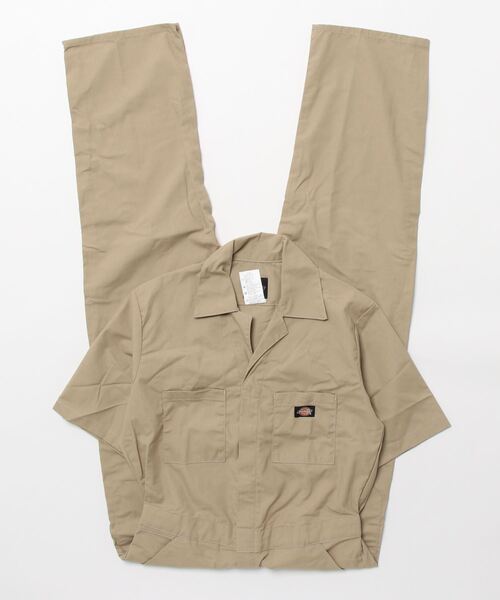 Dickies つなぎ 半袖 オールインワン ロケットタロンジップ 薄手 Dickies ディッキーズ 半袖つなぎ 作業着 メンズ レディース