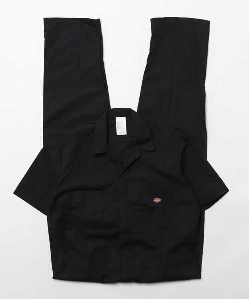 Dickies(ディッキーズ)の「【DICKES】(UN)SS POPLIN COVERALL(つなぎ/オールインワン・メンズ・ブラック/グレー/カーキ/ネイビー・LARGE/MEDIUM)」の2枚目の写真
