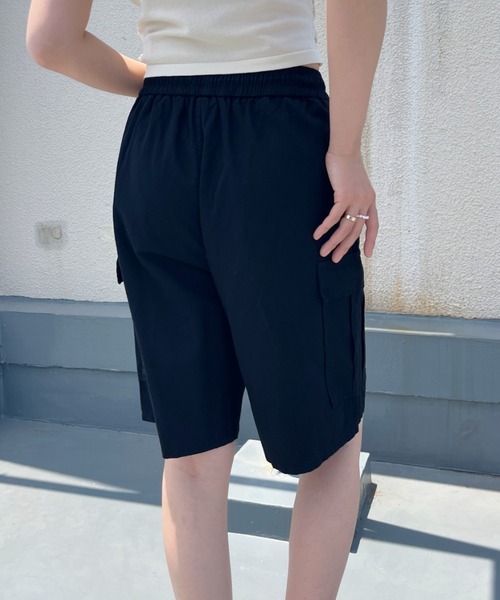 CLEA(クレア)の「ミリタリーカーゴハーフパンツ(カーゴパンツ・レディース・ピンク/カーキ/アイボリー/ブラック・M)」の13枚目の写真