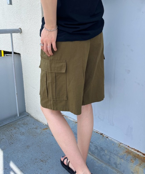CLEA(クレア)の「ミリタリーカーゴハーフパンツ(カーゴパンツ・レディース・ピンク/カーキ/アイボリー/ブラック・M)」の19枚目の写真