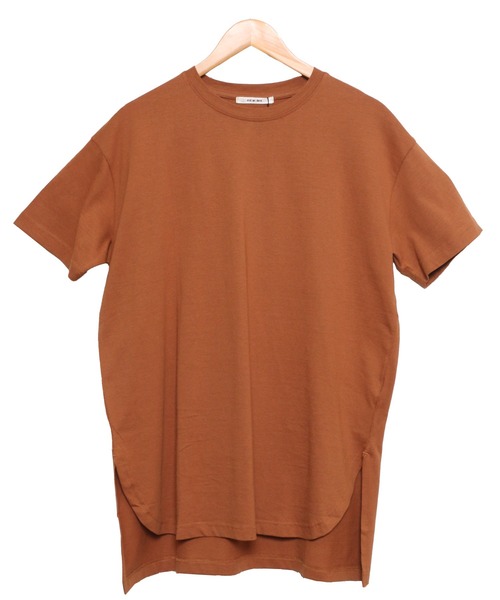 mili an deni(ミリアンデニ)の「サイドスリット裾ラウンドTシャツ(Tシャツ/カットソー・レディース・ライトグレー/アッシュグレー/ブラック/サックスブルー/オフホワイト/ベージュ/ネイビー/キャメル/サーモンピンク・L/M)」の11枚目の写真