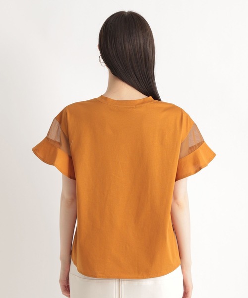 Andemiu(アンデミュウ)の「10thソデフハクカットソー 904717(Tシャツ/カットソー・レディース・オフホワイト/ブラック/グレイッシュベージュ/ピンク/オレンジ/キャメル/ミント/グリーン/ブルー/ネイビー/カーキ/ダークブラウン/レッド系その他・FREE)」の15枚目の写真