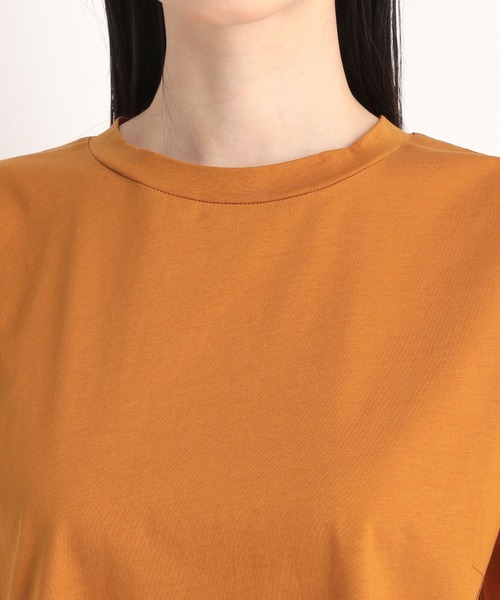 Andemiu(アンデミュウ)の「10thソデフハクカットソー 904717(Tシャツ/カットソー・レディース・オフホワイト/ブラック/グレイッシュベージュ/ピンク/オレンジ/キャメル/ミント/グリーン/ブルー/ネイビー/カーキ/ダークブラウン/レッド系その他・FREE)」の21枚目の写真