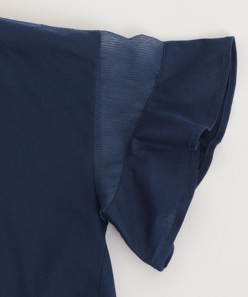 Andemiu(アンデミュウ)の「10thソデフハクカットソー 904717(Tシャツ/カットソー・レディース・オフホワイト/ブラック/グレイッシュベージュ/ピンク/オレンジ/キャメル/ミント/グリーン/ブルー/ネイビー/カーキ/ダークブラウン/レッド系その他・FREE)」の22枚目の写真