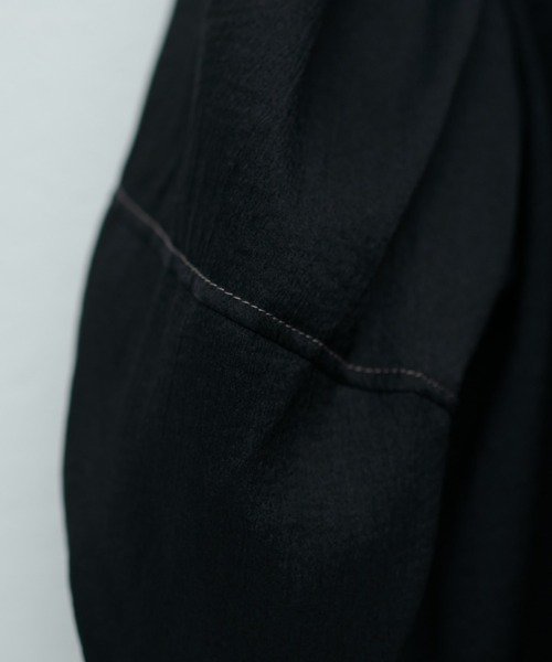 natural couture(ナチュラルクチュール)の「osono配色シアーボータイブラウス(シャツ/ブラウス・レディース・グリーン/サックスブルー/ブラック/オフホワイト・FREE)」の19枚目の写真