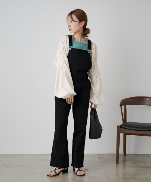 Kastane（カスタネ）の「シャーリングボレロ（カーディガン/ボレロ・レディース・グレー/アイボリー/ブラック・FREE）」の7枚目の写真