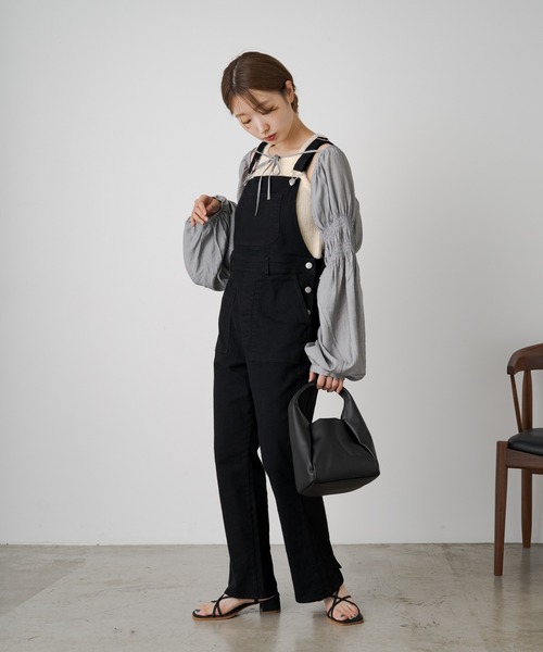 Kastane（カスタネ）の「シャーリングボレロ（カーディガン/ボレロ・レディース・グレー/アイボリー/ブラック・FREE）」の6枚目の写真