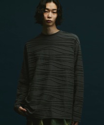 soerte | Loose jacquard long sleeve Tee/ルーズジャガードロングスリーブT(Tシャツ/カットソー)