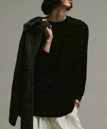 soerte | Loose jacquard long sleeve Tee/ルーズジャガードロングスリーブT(Tシャツ/カットソー)