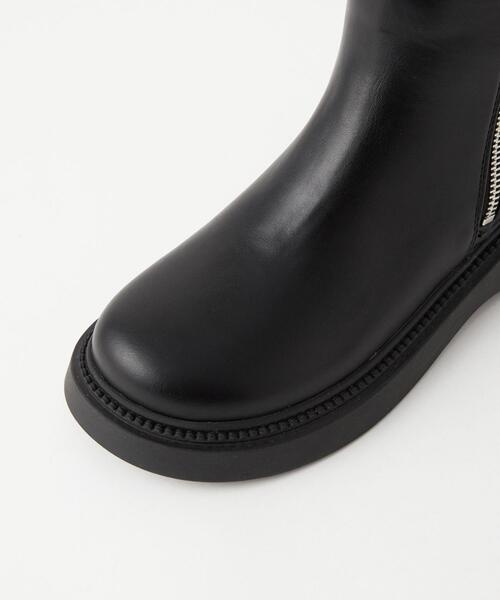 green label relaxing（グリーンレーベルリラクシング）の「サイドジップゴアブーツ 22cm-23cm（ブーツ・キッズ・ナチュラル/ブラック・22cm/23cm）」の9枚目の写真