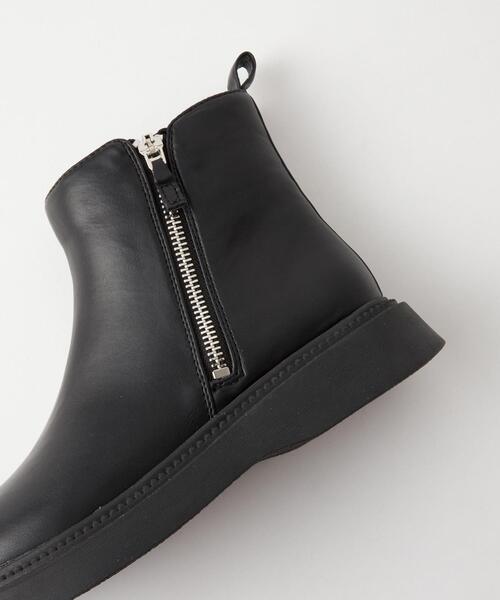 green label relaxing（グリーンレーベルリラクシング）の「サイドジップゴアブーツ 22cm-23cm（ブーツ・キッズ・ナチュラル/ブラック・22cm/23cm）」の4枚目の写真