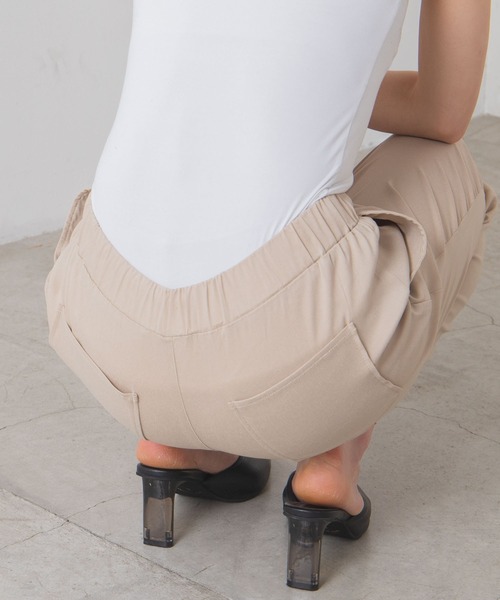 WEGO(ウィゴー)の「WEGO/【WEB限定】ストレッチレギンスパンツ(スウェットパンツ・レディース・ライトベージュ/ブラック/ブルー/ピンク・MEDIUM/LARGE/X-LARGE)」の8枚目の写真