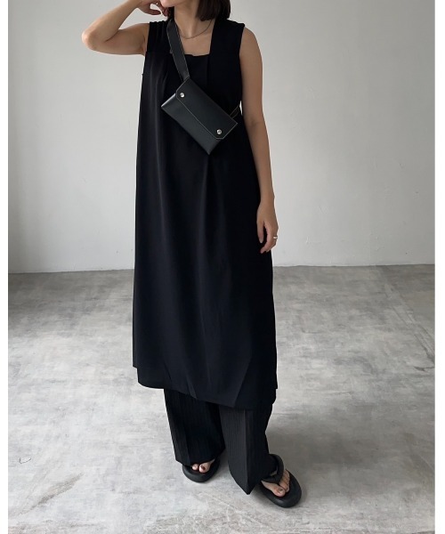 leimn(レイムン)の「2WAY ワンピース(ワンピース・レディース・ブラック・FREE)」の4枚目の写真