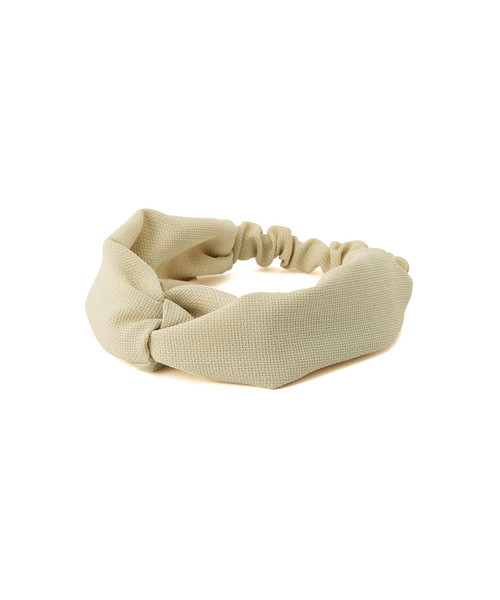 ROPE' PICNIC（ロペピクニック）の「リネンライクヘアターバン（ヘアバンド・レディース・ブラウン/ベージュ系その他/ブラック・FREE）」の6枚目の写真