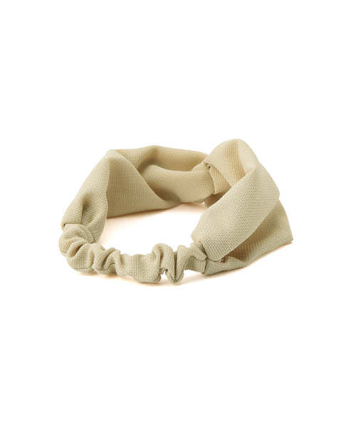 ROPE' PICNIC（ロペピクニック）の「リネンライクヘアターバン（ヘアバンド・レディース・ブラウン/ベージュ系その他/ブラック・FREE）」の7枚目の写真