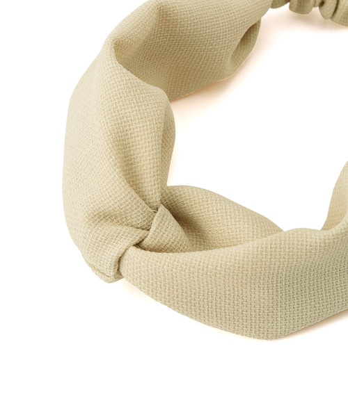 ROPE' PICNIC（ロペピクニック）の「リネンライクヘアターバン（ヘアバンド・レディース・ブラウン/ベージュ系その他/ブラック・FREE）」の8枚目の写真