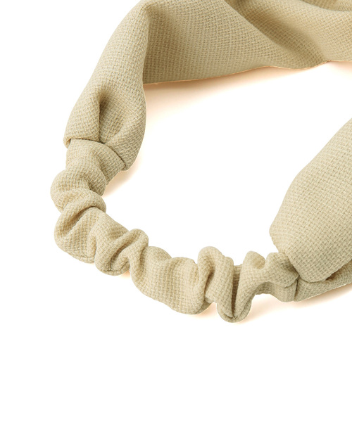 ROPE' PICNIC（ロペピクニック）の「リネンライクヘアターバン（ヘアバンド・レディース・ブラウン/ベージュ系その他/ブラック・FREE）」の9枚目の写真