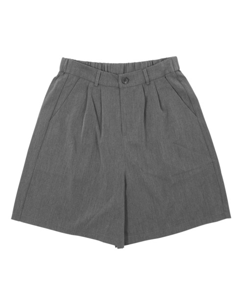 Figments(フィグメンツ)の「タックショートパンツ(その他パンツ・レディース・ブラック/グレー・FREE)」の5枚目の写真