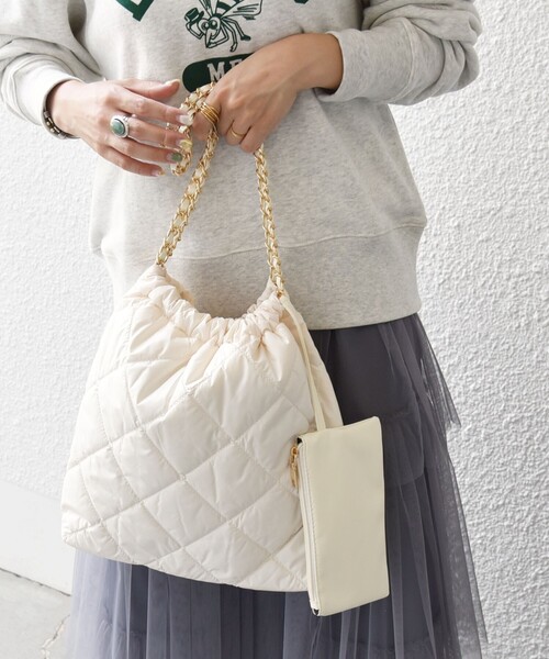 SHIPS any（シップス エニィ）の「SHIPS any: ポーチ付き キルティング