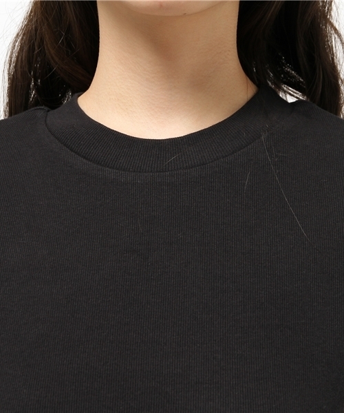 mystic（ミスティック）の「スパンテレコシンプルTシャツ（Tシャツ/カットソー・レディース・オフホワイト/ベージュ/ブラック/カーキ・ﾌﾘ-）」の8枚目の写真