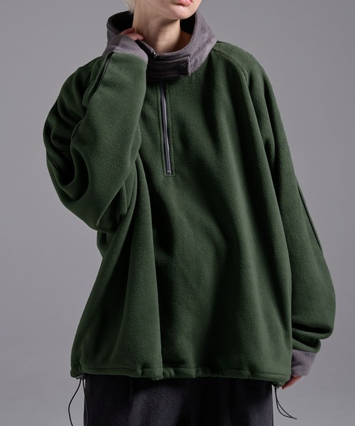 セール】ハーフジップ フリーストラックジャケット/スウェット