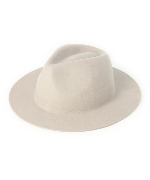 Another Edition（アナザーエディション）の「シンプルツバ広ハット/AE Simple ツバヒロHAT（ハット・レディース・ライトグレー/モカ/ライトブルー・フリー）」の2枚目の写真