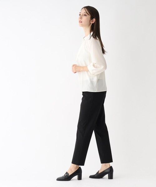 index（インデックス）の「◆2way ボウタイブラウス【防シワ/イージーアイロン/洗濯機洗い可】（シャツ/ブラウス・レディース・ブルー系その他/オフホワイト/ベビーピンク・36/42/38/40）」の6枚目の写真