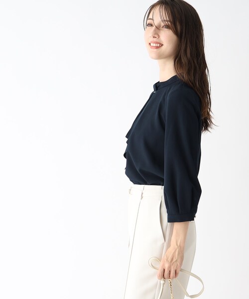 index（インデックス）の「◆2way ボウタイブラウス【防シワ/イージーアイロン/洗濯機洗い可】（シャツ/ブラウス・レディース・ブルー系その他/オフホワイト/ベビーピンク・36/42/38/40）」の16枚目の写真