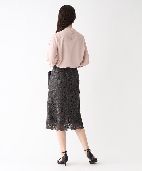 index（インデックス）の「◆2way ボウタイブラウス【防シワ/イージーアイロン/洗濯機洗い可】（シャツ/ブラウス・レディース・ブルー系その他/オフホワイト/ベビーピンク・36/42/38/40）」の22枚目の写真