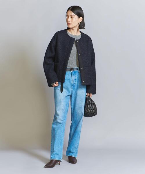 ユナイテッドアローズ ブークレノーカラーショートコート BEAUTY&YOUTH UNITED ARROWS（ビューティーアンドユース