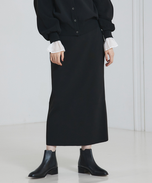 abahouse mavie（アバハウスマヴィ）の「ポリエステルロングナロースカート（スカート・レディース・ホワイト/ブラック/ダークオレンジ・フリー）」の16枚目の写真