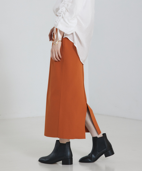 abahouse mavie（アバハウスマヴィ）の「ポリエステルロングナロースカート（スカート・レディース・ホワイト/ブラック/ダークオレンジ・フリー）」の19枚目の写真