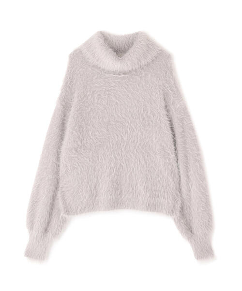 PROPORTION BODY DRESSING(プロポーションボディドレッシング)の「ロングフェザーショート丈プルオーバー / 1213270009(ニット/セーター・レディース・ホワイト/グレー/チャコールグレー・FREE)」の4枚目の写真