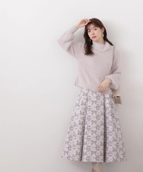 PROPORTION BODY DRESSING(プロポーションボディドレッシング)の「ロングフェザーショート丈プルオーバー / 1213270009(ニット/セーター・レディース・ホワイト/グレー/チャコールグレー・FREE)」の13枚目の写真