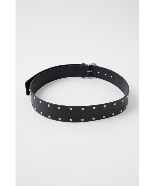MOUSSY（マウジー）の「STUDS WIDE ベルト（ベルト・レディース・ダークブラウン/ブラック・FREE）」の5枚目の写真