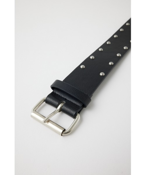 MOUSSY（マウジー）の「STUDS WIDE ベルト（ベルト・レディース・ダークブラウン/ブラック・FREE）」の6枚目の写真