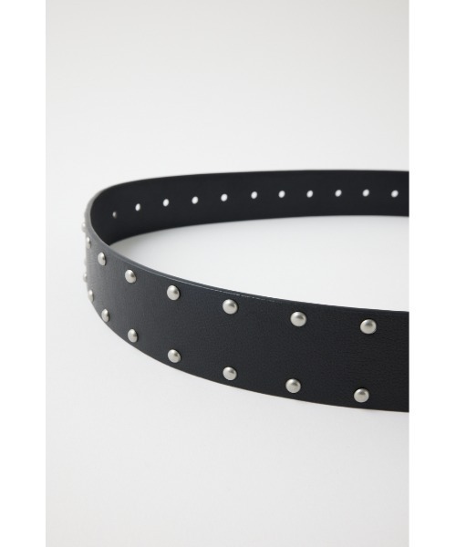 MOUSSY（マウジー）の「STUDS WIDE ベルト（ベルト・レディース・ダークブラウン/ブラック・FREE）」の7枚目の写真