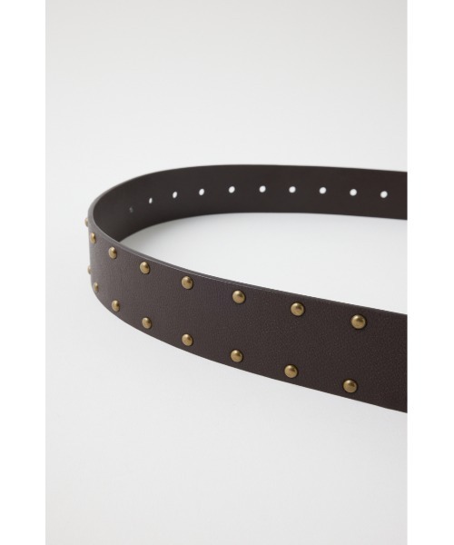 MOUSSY（マウジー）の「STUDS WIDE ベルト（ベルト・レディース・ダークブラウン/ブラック・FREE）」の12枚目の写真