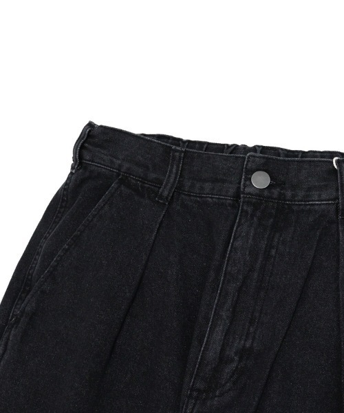 TIMELY WARNING（タイムリーワーニング）の「【Timely Warning】1タックルーズデニムパンツ（デニムパンツ・メンズ・ブラック系その他/ブルー/ブラック・XL/L/M）」の6枚目の写真