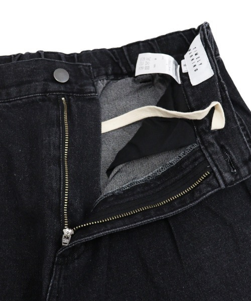 TIMELY WARNING（タイムリーワーニング）の「【Timely Warning】1タックルーズデニムパンツ（デニムパンツ・メンズ・ブラック系その他/ブルー/ブラック・XL/L/M）」の8枚目の写真