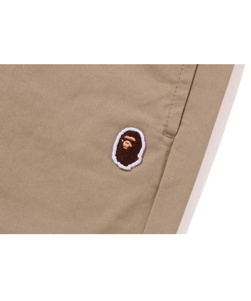 A BATHING APE（アベイシングエイプ）の「BATHING APE TUCK CHINO PANTS（チノパンツ・キッズ・ベージュ/チャコール・150/160）」の4枚目の写真