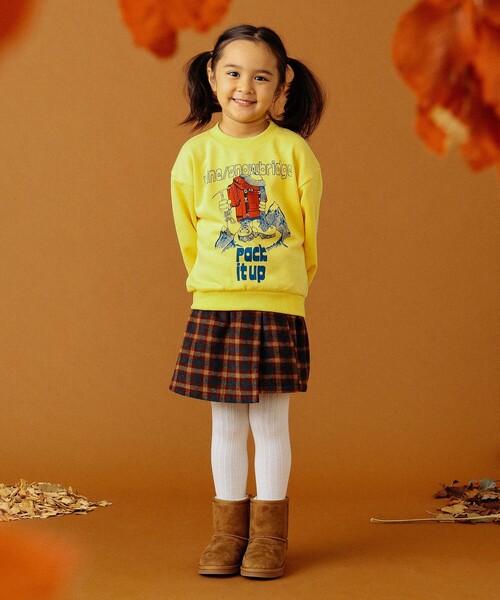 B:MING by BEAMS(ビーミングバイビームス)の「B:MING by BEAMS / チェック柄 ラップ キュロット パンツ(100~140cm)(その他パンツ・キッズ・ベージュ/ワインレッド・120/140/110/130/100)」の15枚目の写真